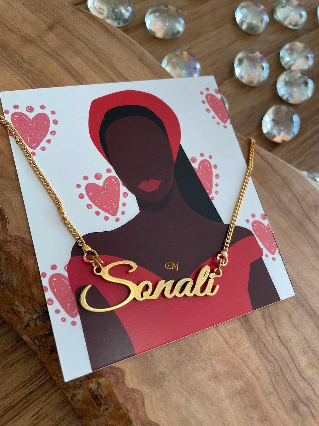 Classic Custom Name Necklace With A Cursive Font Style