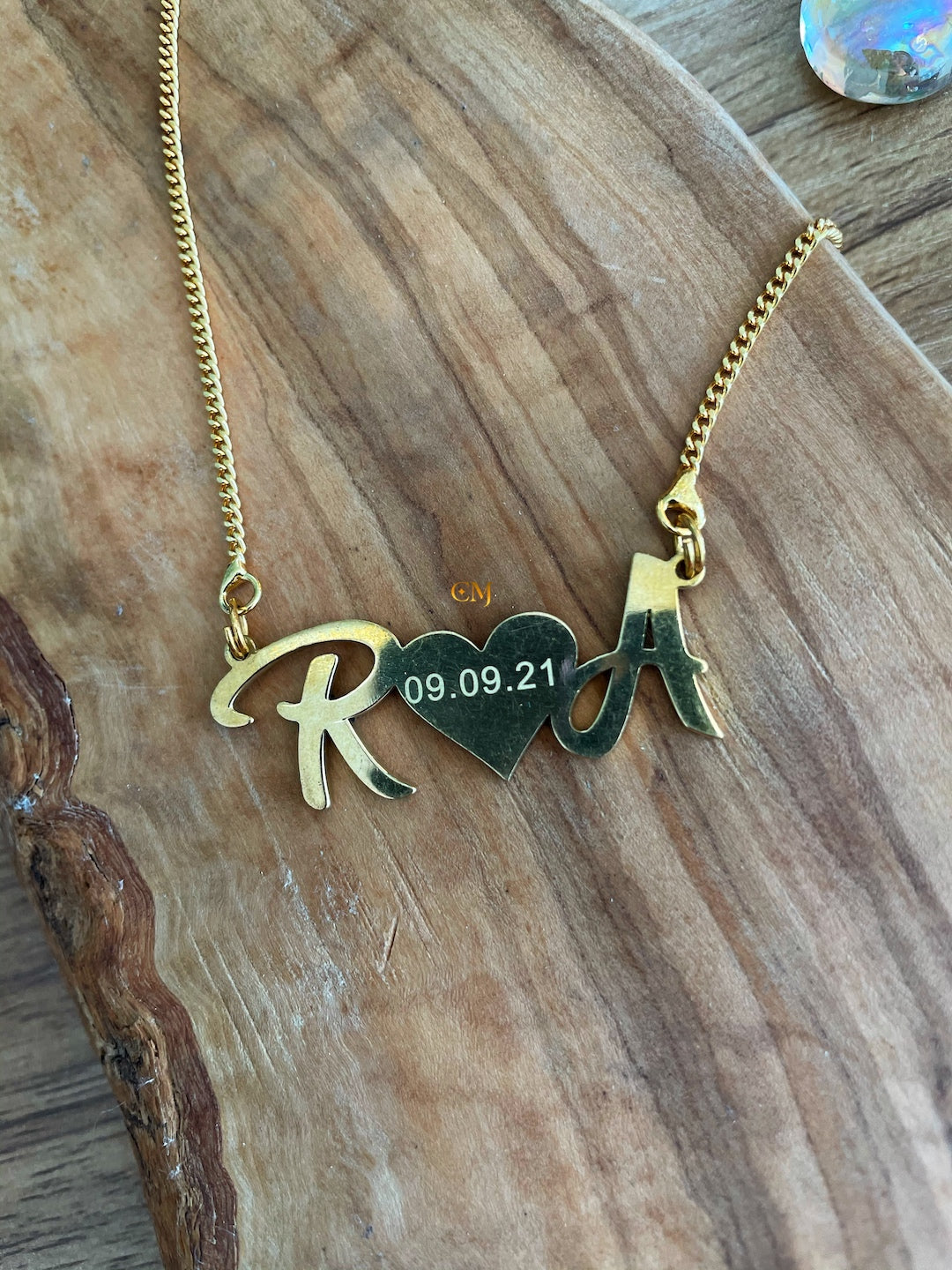 monogram necklaces