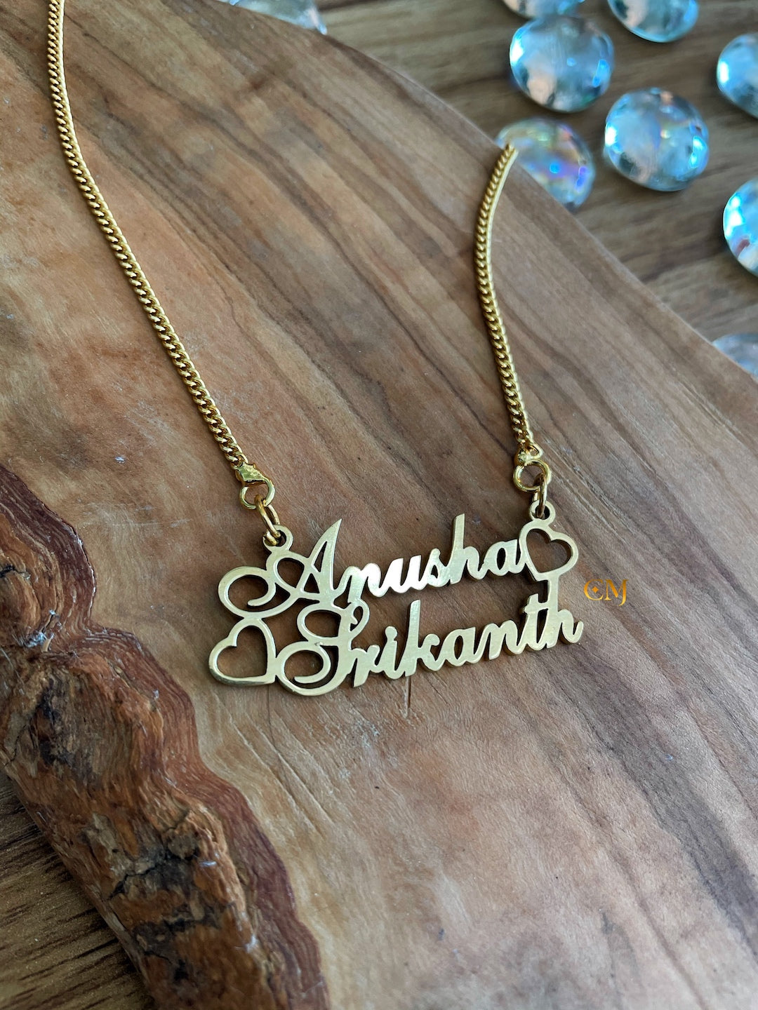 cursive name necklace