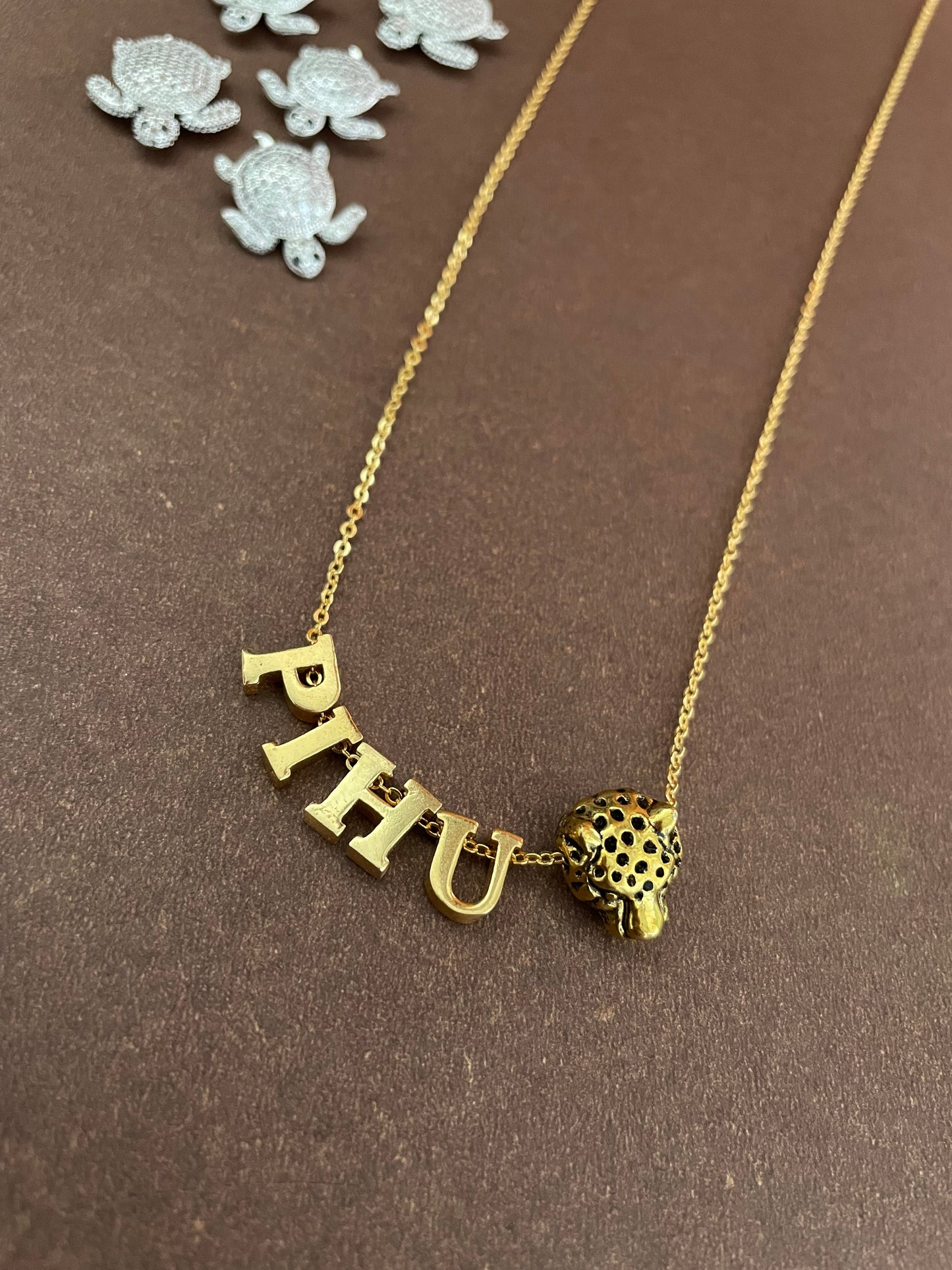 Lion/Panther Name Necklace