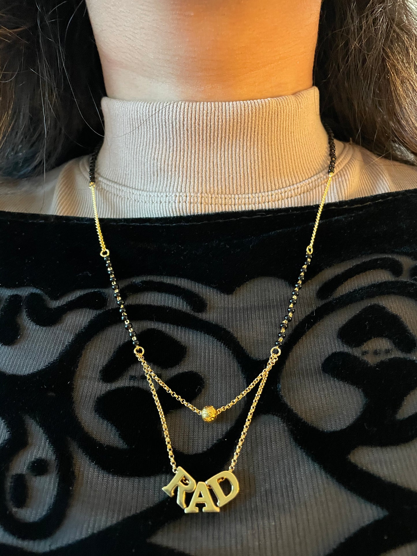 Personalized Full Name Mangalsutra (20 inch) | Short Mangalsutra
