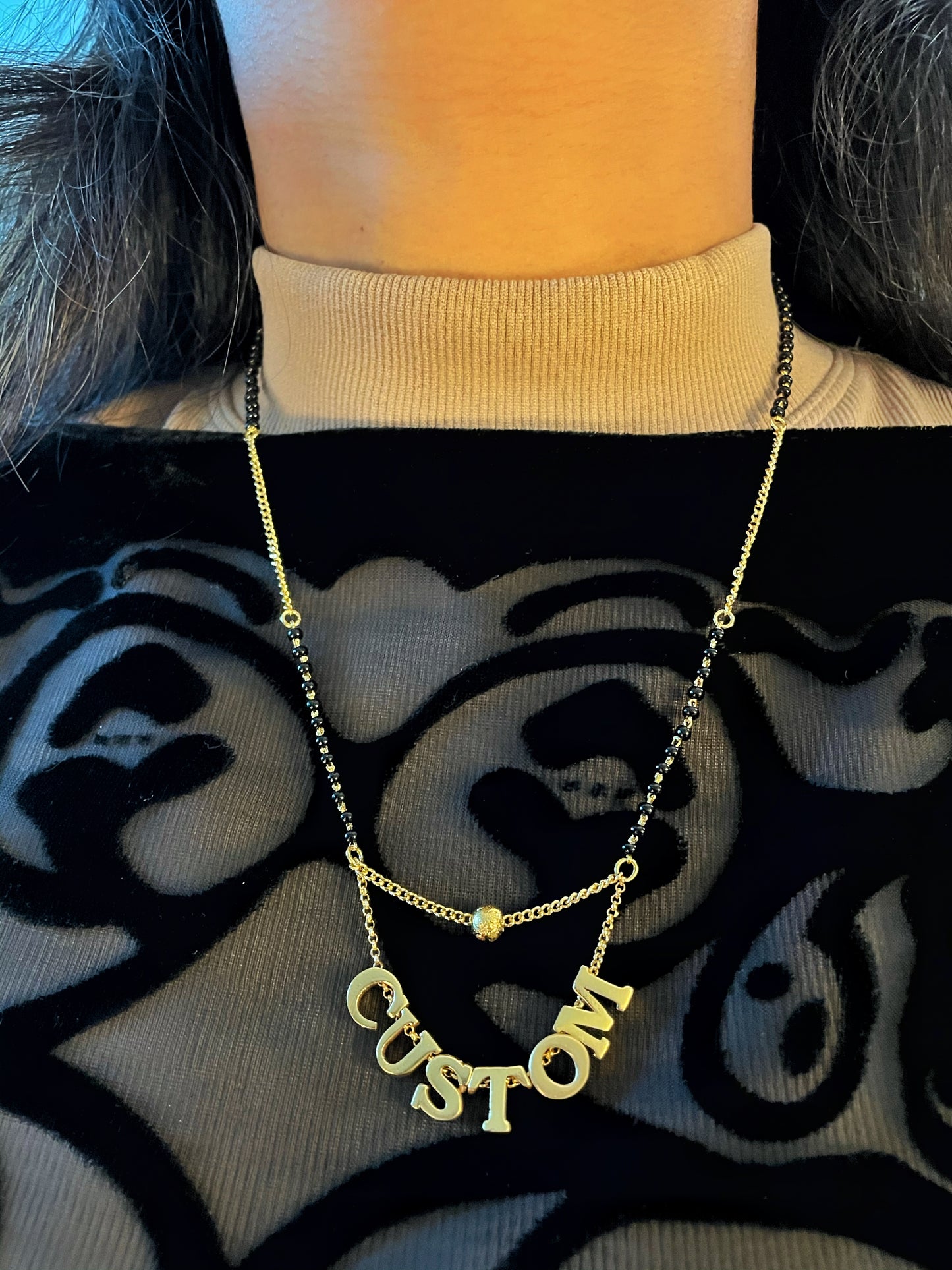 Personalized Full Name Mangalsutra (20 inch) | Short Mangalsutra