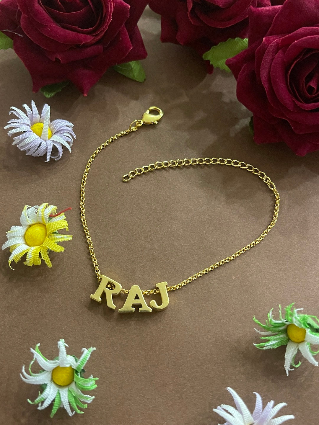 Personalized Name Bracelet For Women A-z Initial Letter Bracelet