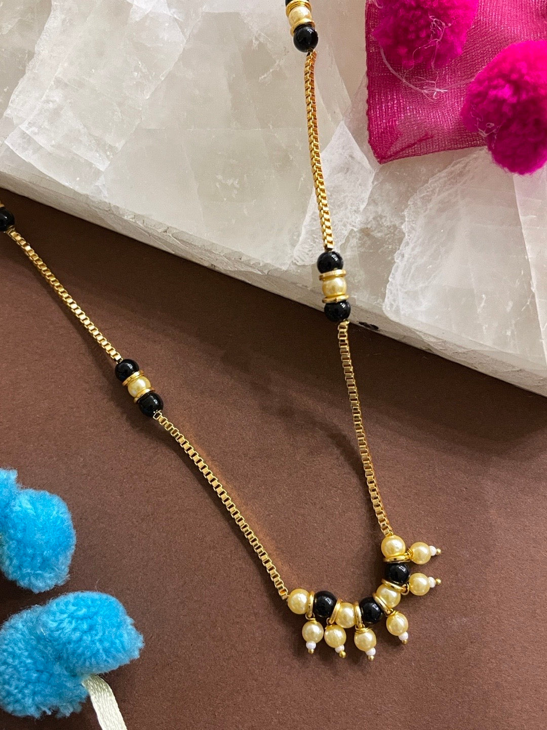 South Indian Mangalsutra Pendant Design Long Gold Mangalsutra