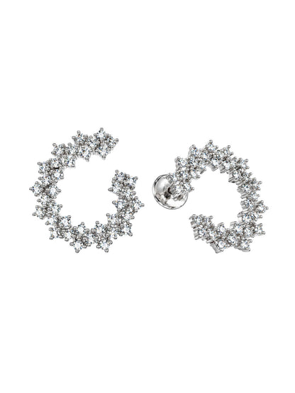 Diamond Stud Earrings for Women, CZ Jewellery Sets