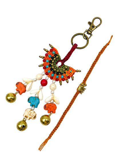 (Set of 2) Elephant Lumba Rakhi Bhaiya Bhabhi Gift