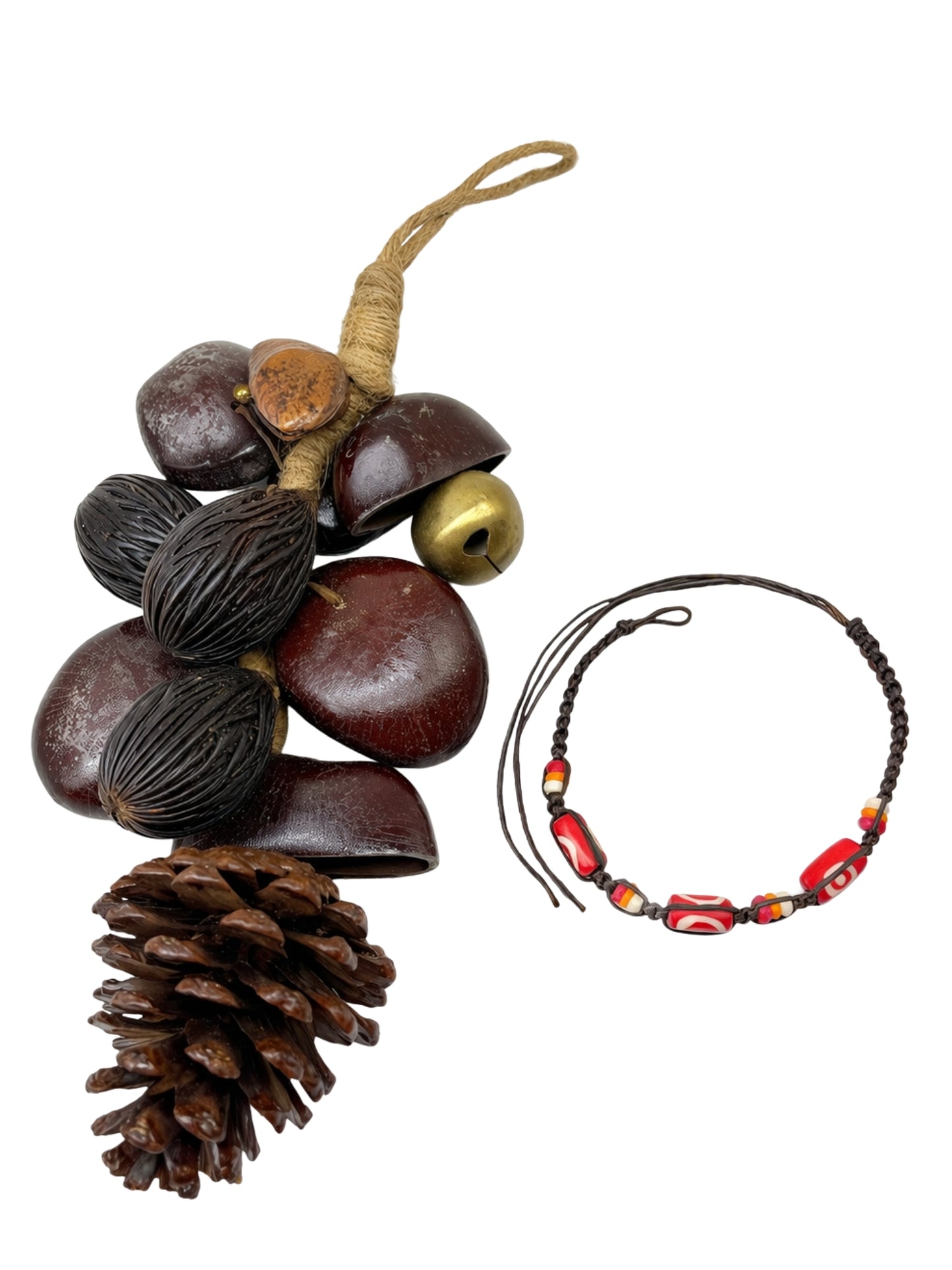 (Set of 2) Geometric Tribal Bead Lumba Rakhi Bhaiya Bhabhi