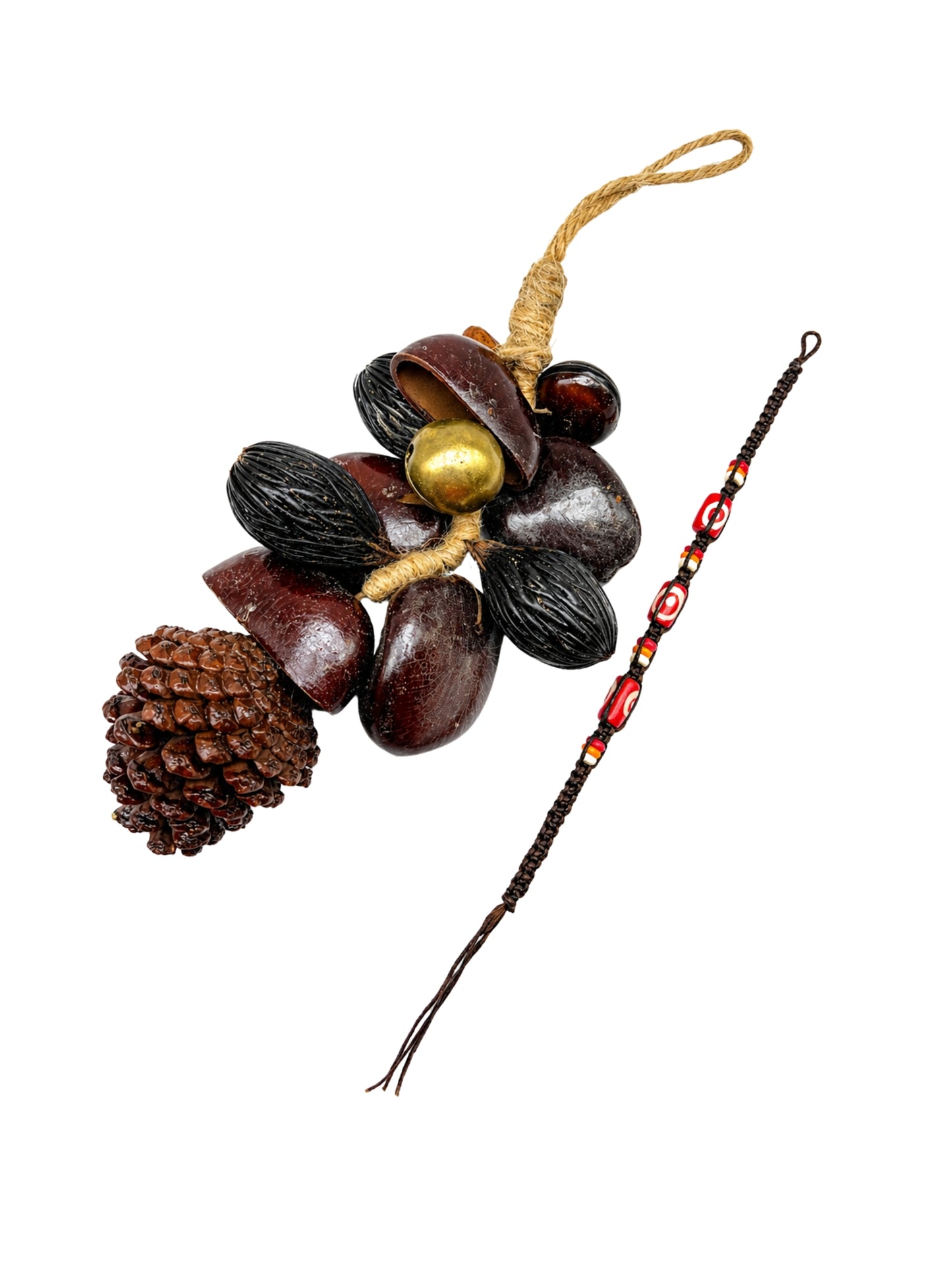 (Set of 2) Geometric Tribal Bead Lumba Rakhi Bhaiya Bhabhi