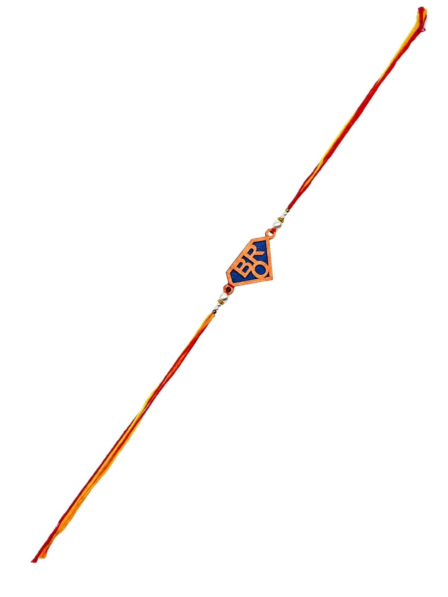 BRO Superhero Wooden Thread Rakhi for Bhaiya,Bhai