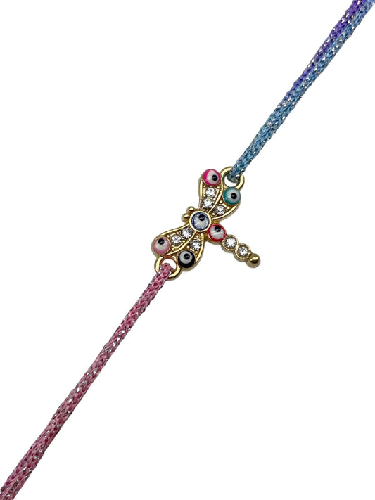 Evil Eye Butterfly Charm Rakhi Lumba