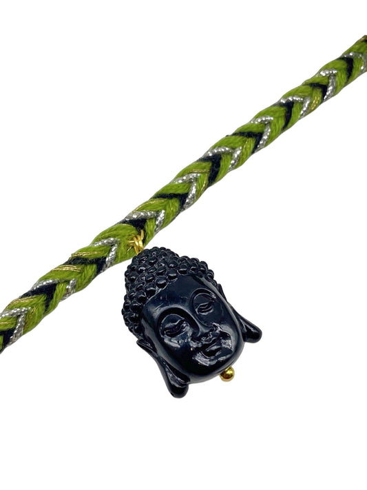 Black Buddha Charm Rakhi Lumba