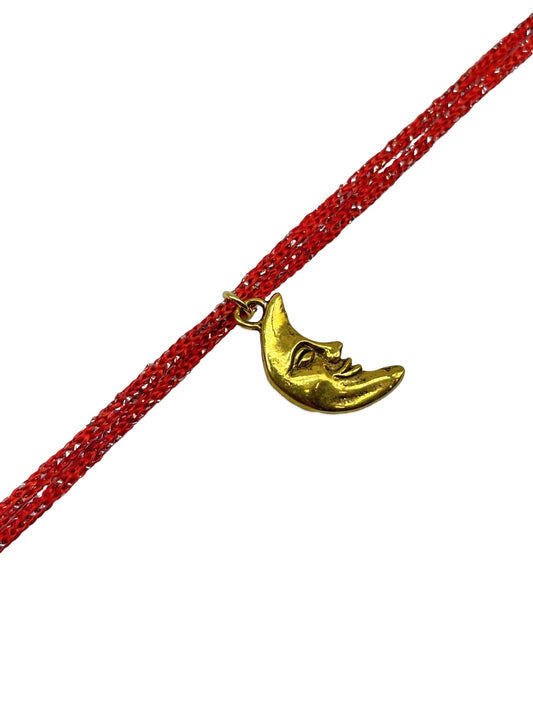 Crescent Moon Charm Rakhi Lumba