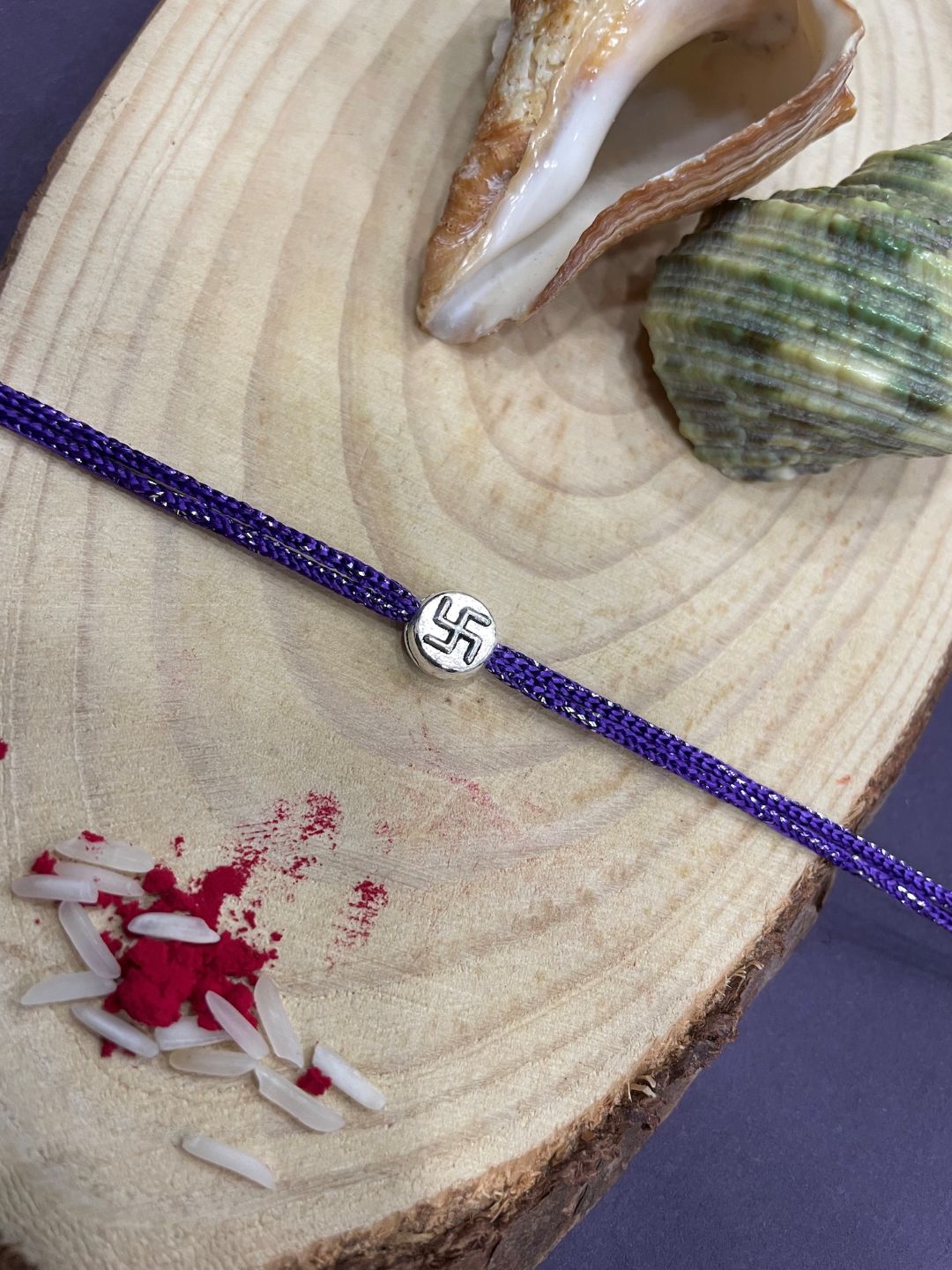 OM SWASTIK Charm Rakhi Lumba
