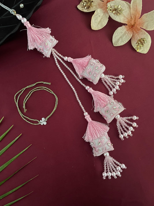 (Set of 2) AD Flower/Tassel Lumba Rakhi