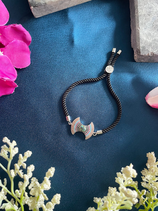 American Diamond Bow Rakhi Lumba