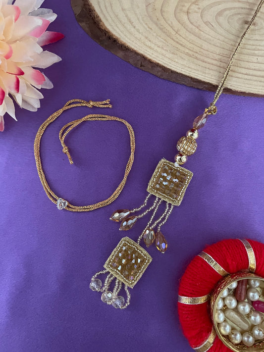 (Set of 2) AD Heart /Tassel Lumba Rakhi