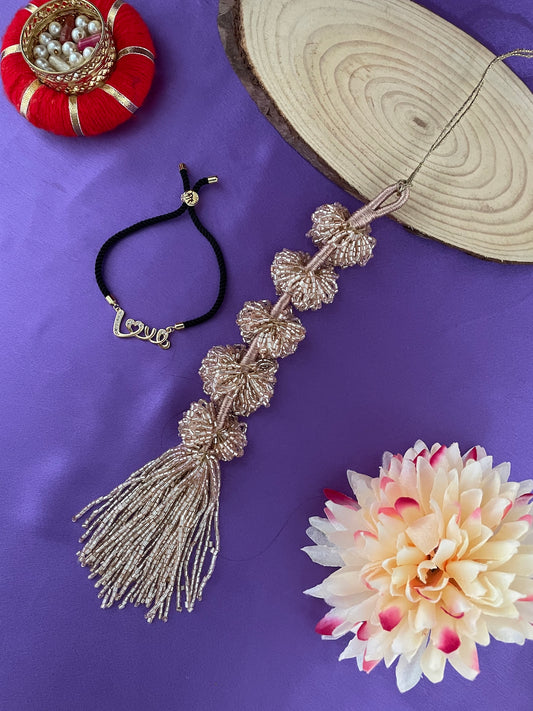 (Set of 2) AD LOVE Heart Lumba Rakhi