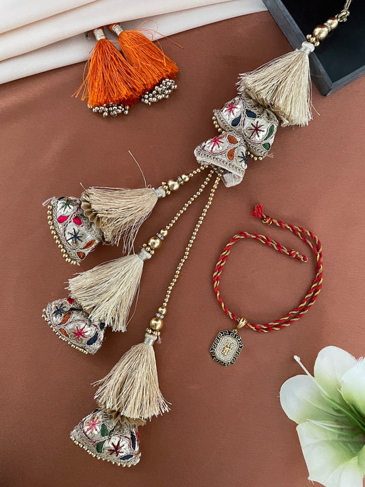 (Set of 2) AD Trishul Lumba Rakhi
