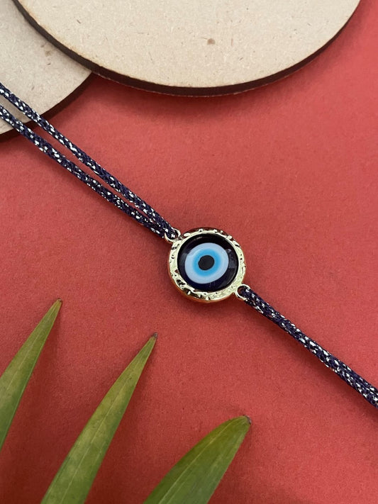 Blue Evil Eye Charm Rakhi Lumba