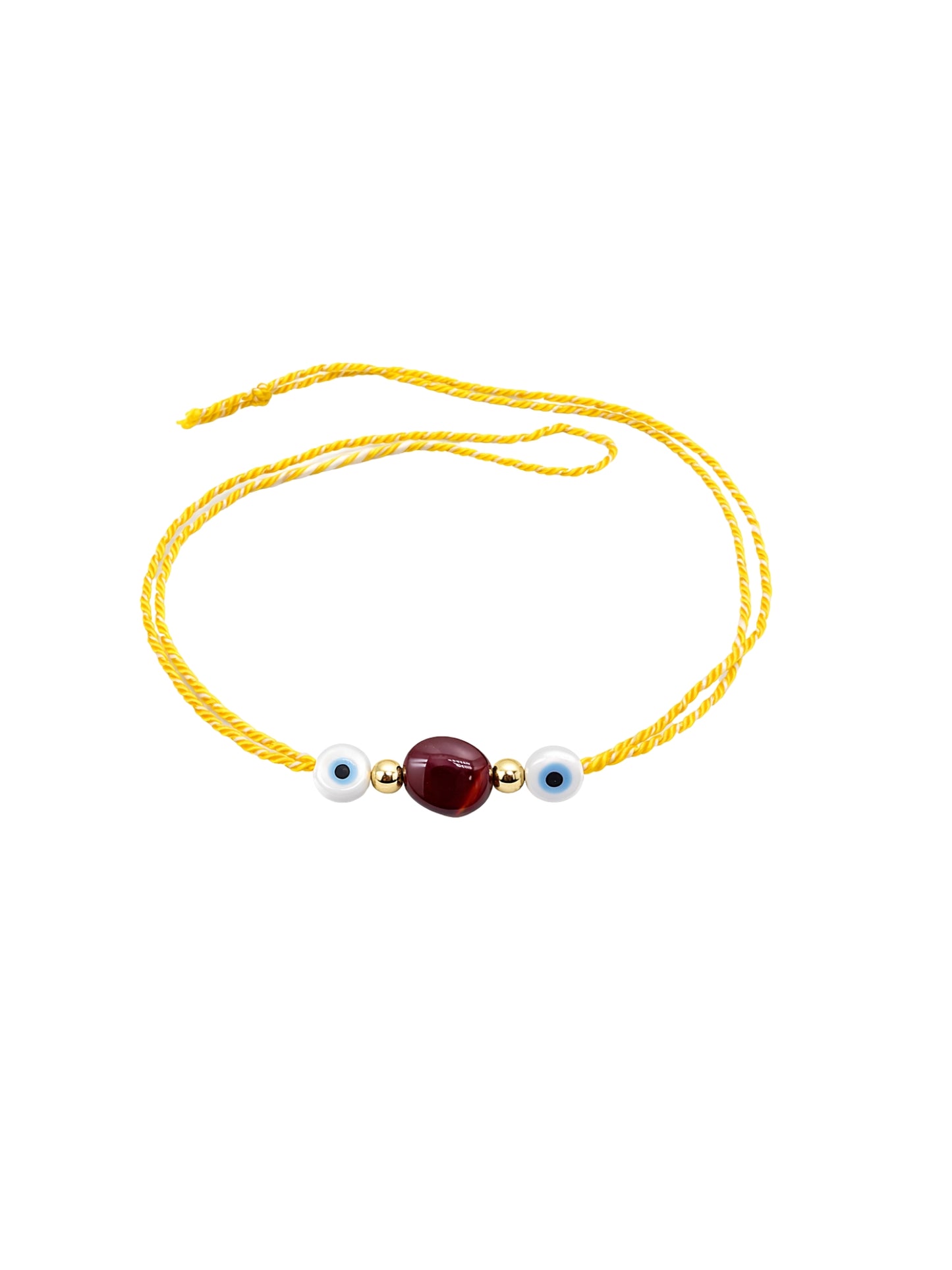 (Set of 2) Evil Eye Heart Rakhi Bracelet For Bhai Bhaiya Bro