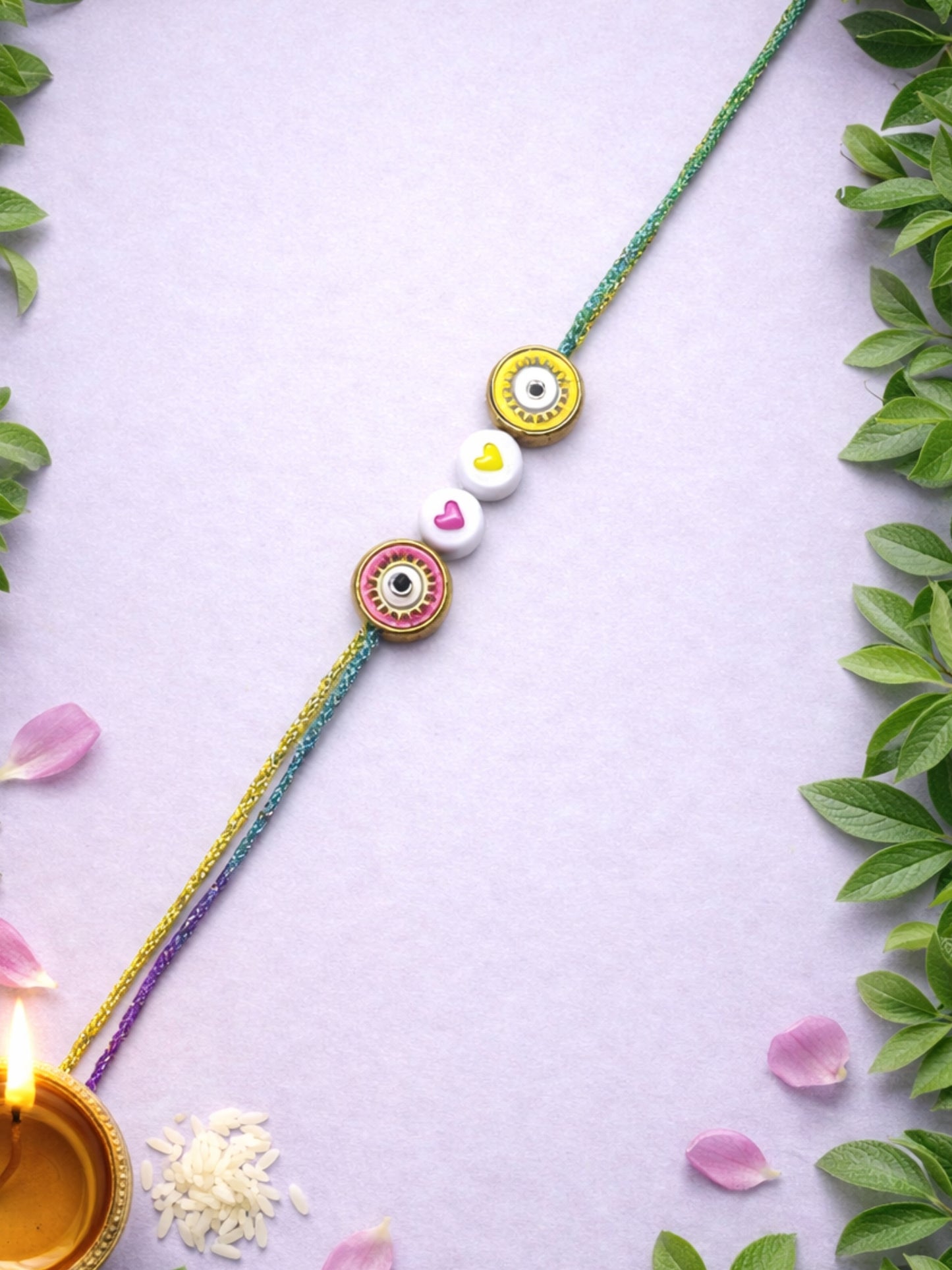 Gold-Plated Kids Rakhi Bracelet For Bhaiya Bro Bhai