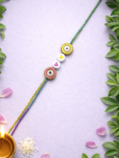 Gold-Plated Kids Rakhi Bracelet For Bhaiya Bro Bhai