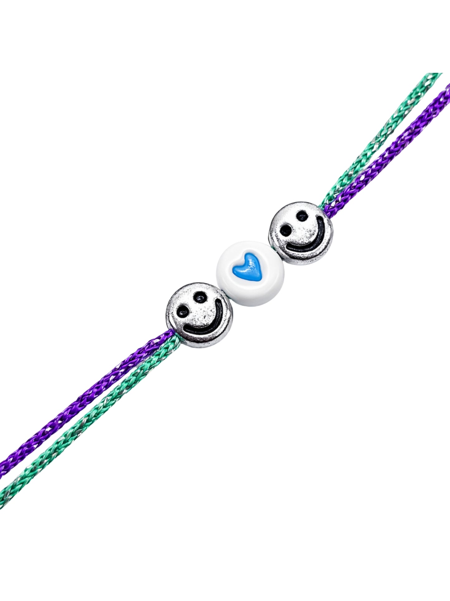 Smiley Heart Kids Rakhi Bracelet For Bhaiya Bro
