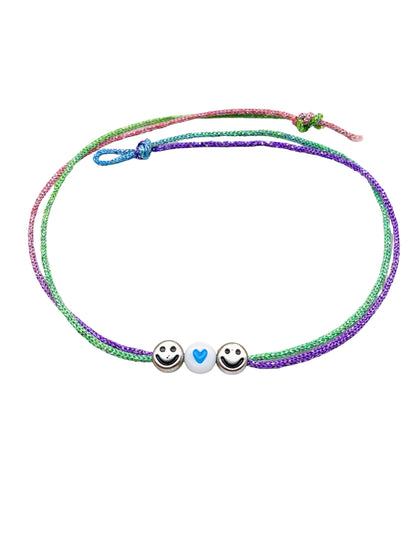 (Set of 2) Evil Eye Smiley Rakhi Bracelet For Bhai Bhaiya Bro