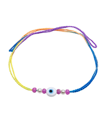 (Set of 2) Evil Eye Smiley Rakhi Bracelet For Bhai Bhaiya Bro