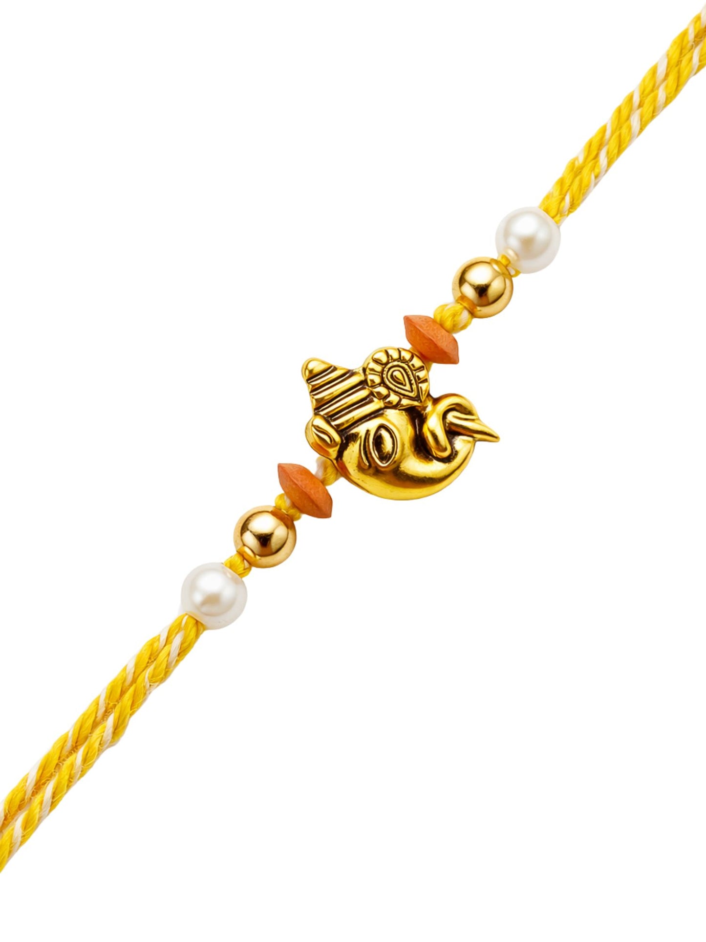 Ganesha Charm Rakhi Bracelet For Bhai Bhaiya Bro