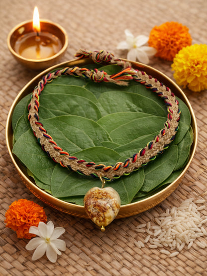 Carnelian Stone Heart Rakhi Bracelet For Bhai Bhaiya Bro