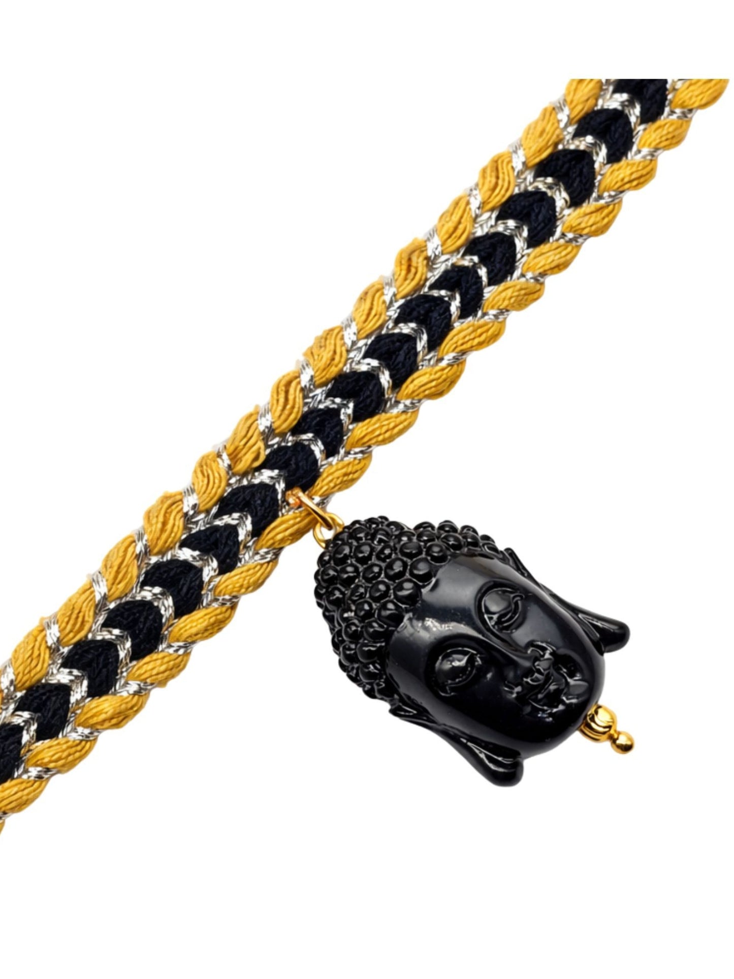Black Buddha Rakhi Bracelet For Bhai Bhaiya Bro