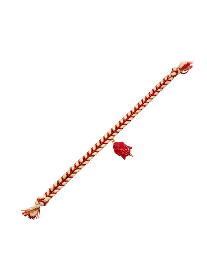 Red Buddha Multicolor Thread Rakhi Bracelet For Bhai Bhaiya Bro