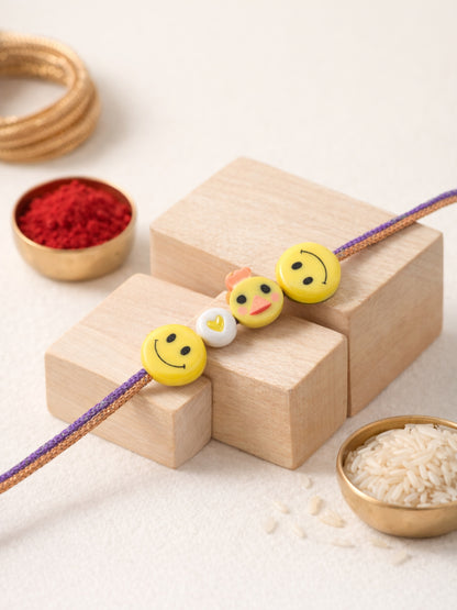 Smiley Duck Kids Rakhi Bracelet For Bhai Bhaiya Bro