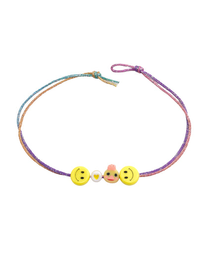 (Set of 2) Smiley Kids Cartoon Rakhi Bracelet Bro Gift