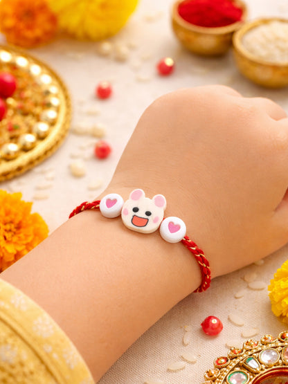 Bunny Heart Kids Rakhi Bracelet For Bhai Bhaiya Bro