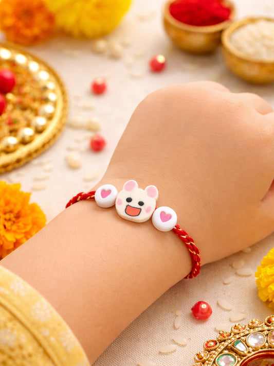 Bunny Heart Kids Rakhi Bracelet For Bhai Bhaiya Bro
