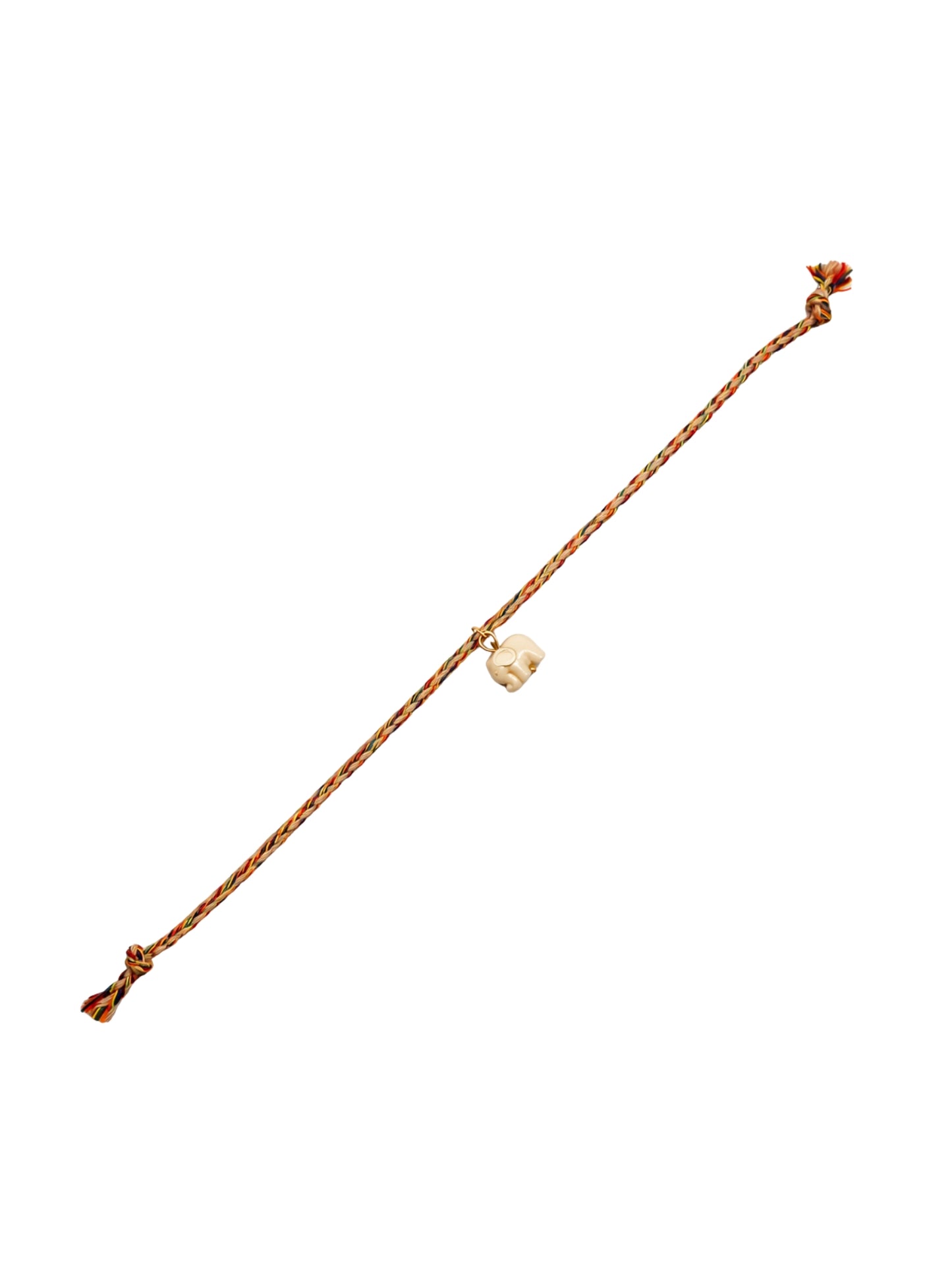 Cute White Elephant Kids Rakhi Bracelet For Bhai Bro