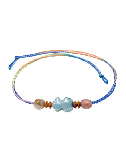 (Set of 2) Mini Teddy Bear Elephant Kids Rakhi Bhai Bhaiya Bro