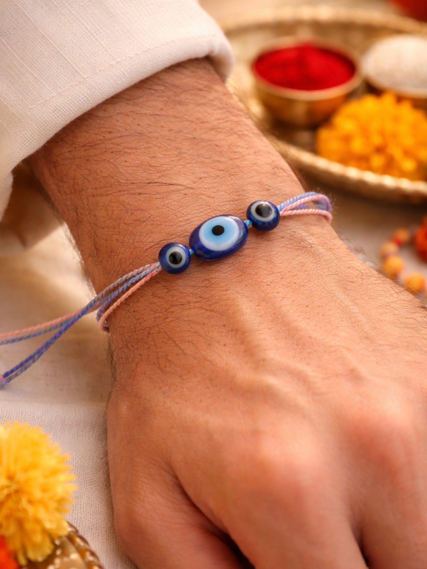 Evil Eye Rakhi Bracelet for Bhai Bhaiya Bro