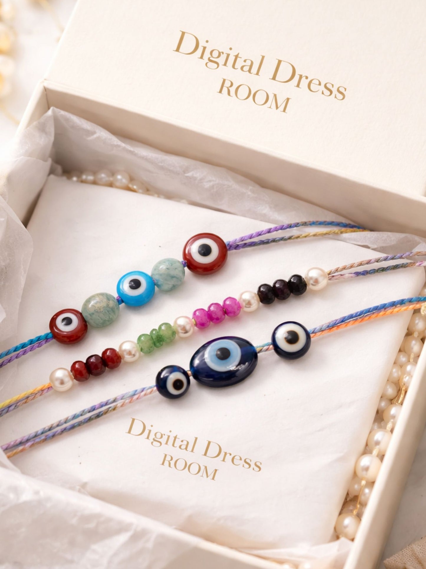 (Set of 3) Evil Eye Kids Cartoon Rakhi Bracelet Bhai Bhaiya Bro