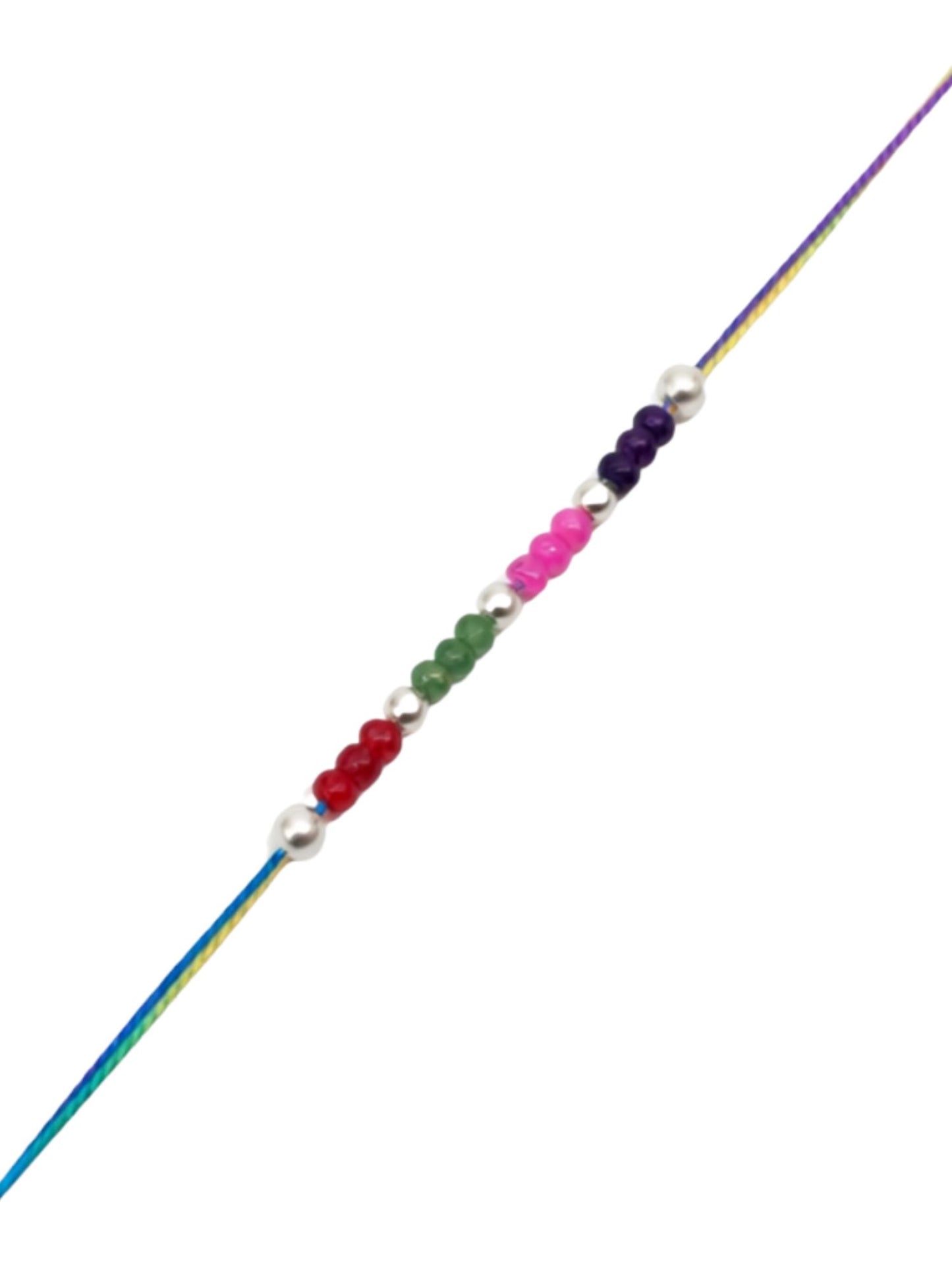 Beaded Pearl Rakhi Bracelet for Bhai Bhaiya Bro