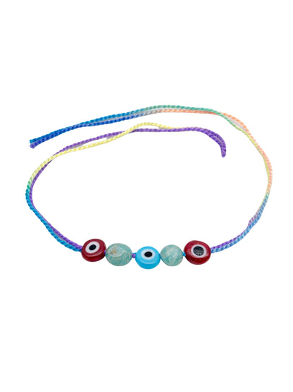 Evil Eye Beads Rakhi Bracelet for Bhai Bhaiya Bro