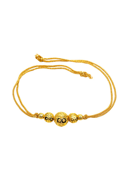 (Set of 3) Gold Bead Rakhi Bracelet Bhai Bro Gift