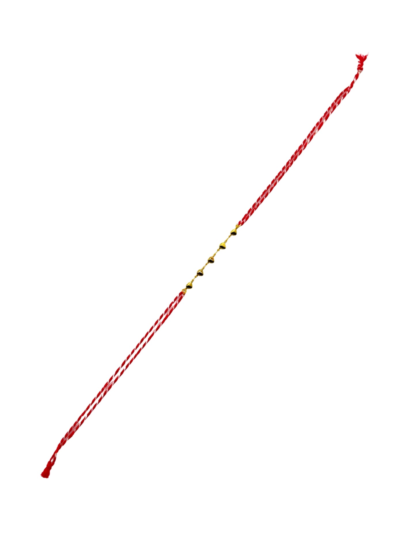 Gold-Plated Heart Chain Rakhi Bracelet For Bhai Bhaiya Bro