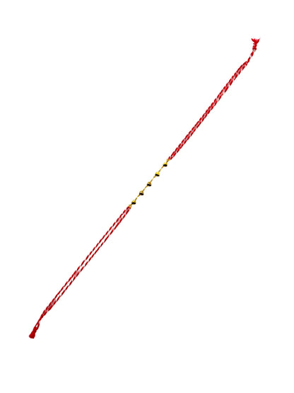 Gold-Plated Heart Chain Rakhi Bracelet For Bhai Bhaiya Bro