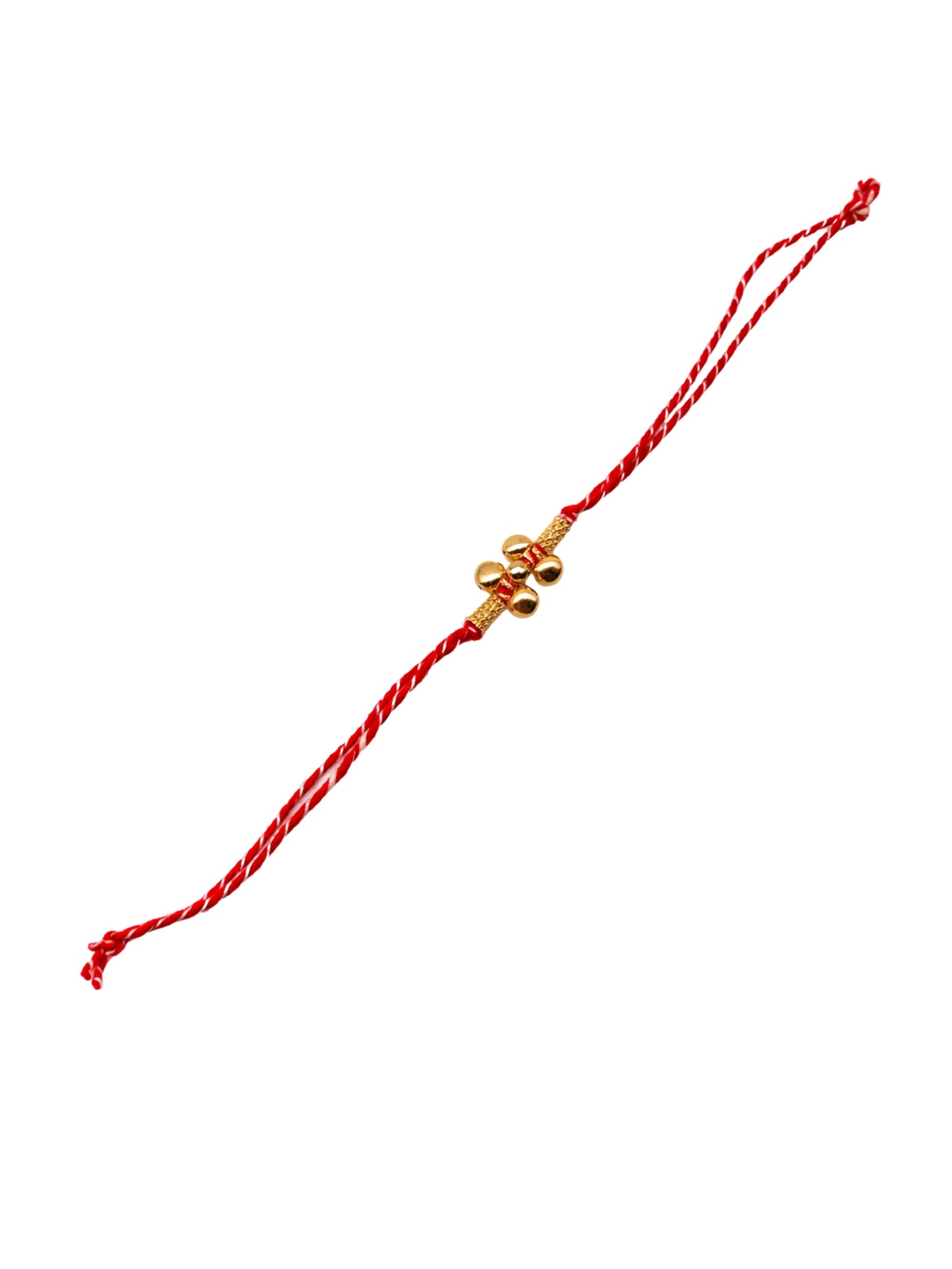 Gold-Plated Beads Rakhi Bracelet For Bhai Bhaiya Bro