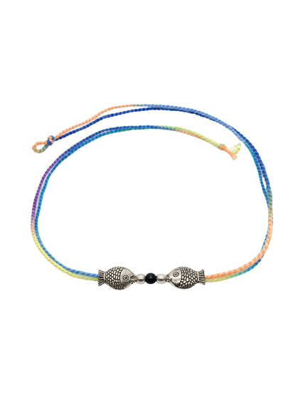 (Set of 2) Fish Turtle Charm Rakhi Bracelet for Bhai Bhaiya Bro