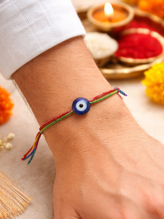 Evil Eye Bracelet Rakhi For Bhai Bhaiya Bro|Nazariya Rakh