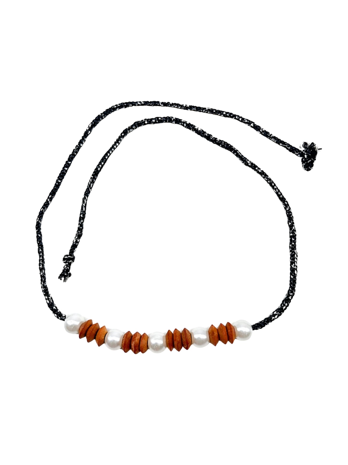 Pearl Wooden Beads Bracelet Rakhi For Bhai Bhaiya Bro